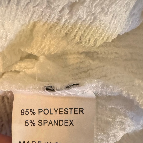 Creation White Black Textured Knit 3/4 Sleeve Top Size 2X NWT - Picture 9 of 11